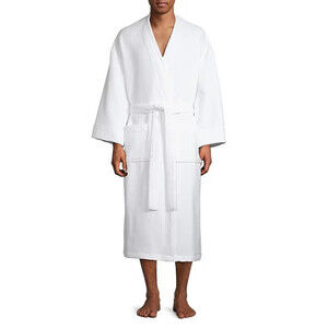 Gluckstein Home 100% Cotton Waffle Robe In White Size S/M $150